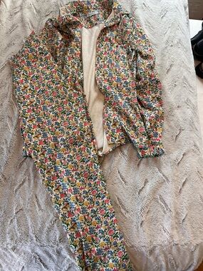 Argentinian UNITIVO Floral Cropped Jumpsuit - Multicolor